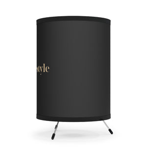 Tripod Lamp with High-Res Printed Shade, US\CA plug
