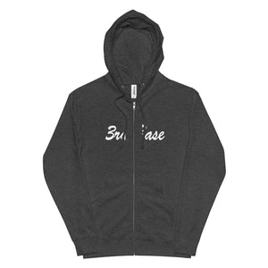 Unisex fleece zip up hoodie