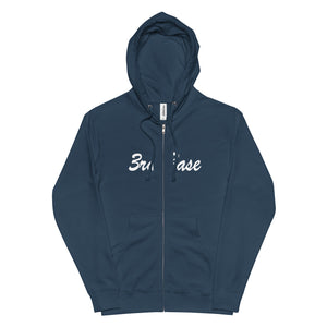 Unisex fleece zip up hoodie