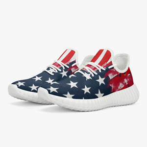 181. Mesh Knit Sneakers - White/Black