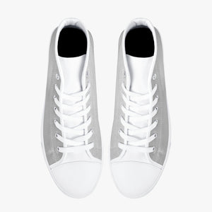 179. Classic High-Top Canvas Shoes - White/Black
