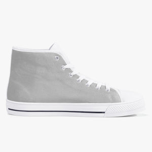 179. Classic High-Top Canvas Shoes - White/Black