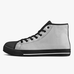 179. Classic High-Top Canvas Shoes - White/Black