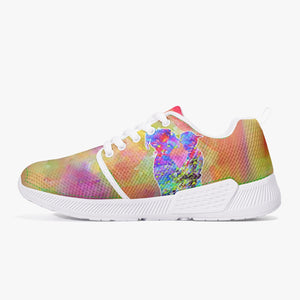 175. Stylish Mesh Running Shoes - White/Black