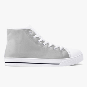 179. Classic High-Top Canvas Shoes - White/Black