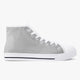 179. Classic High-Top Canvas Shoes - White/Black