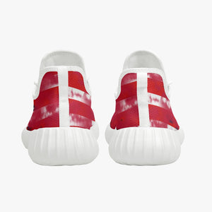181. Mesh Knit Sneakers - White/Black