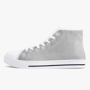 179. Classic High-Top Canvas Shoes - White/Black