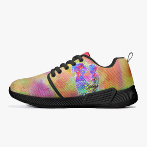 175. Stylish Mesh Running Shoes - White/Black