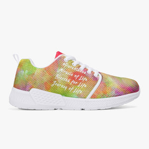 175. Stylish Mesh Running Shoes - White/Black