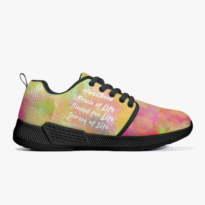 175. Stylish Mesh Running Shoes - White/Black