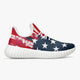 181. Mesh Knit Sneakers - White/Black