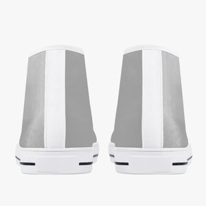 179. Classic High-Top Canvas Shoes - White/Black