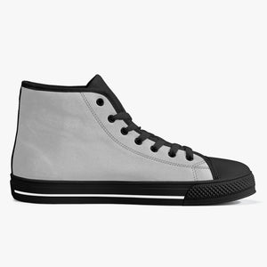 179. Classic High-Top Canvas Shoes - White/Black