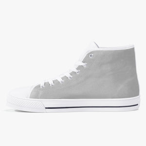 179. Classic High-Top Canvas Shoes - White/Black