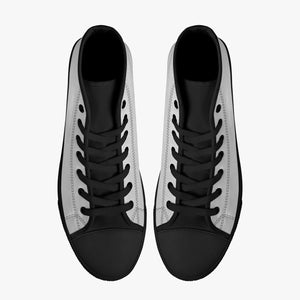 179. Classic High-Top Canvas Shoes - White/Black