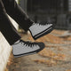 179. Classic High-Top Canvas Shoes - White/Black